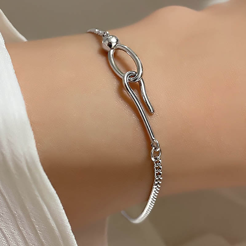 925 Minimal Jace Hook Bracelet – Requisite Store