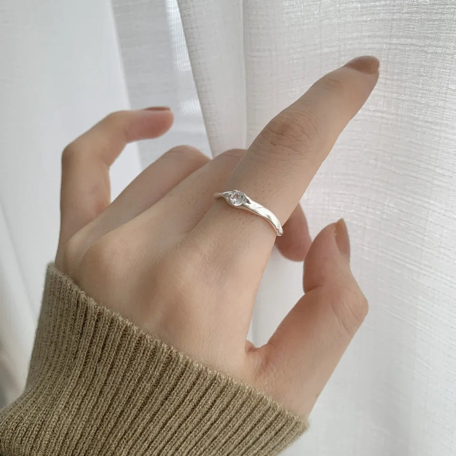 925 Wave Crest Ring