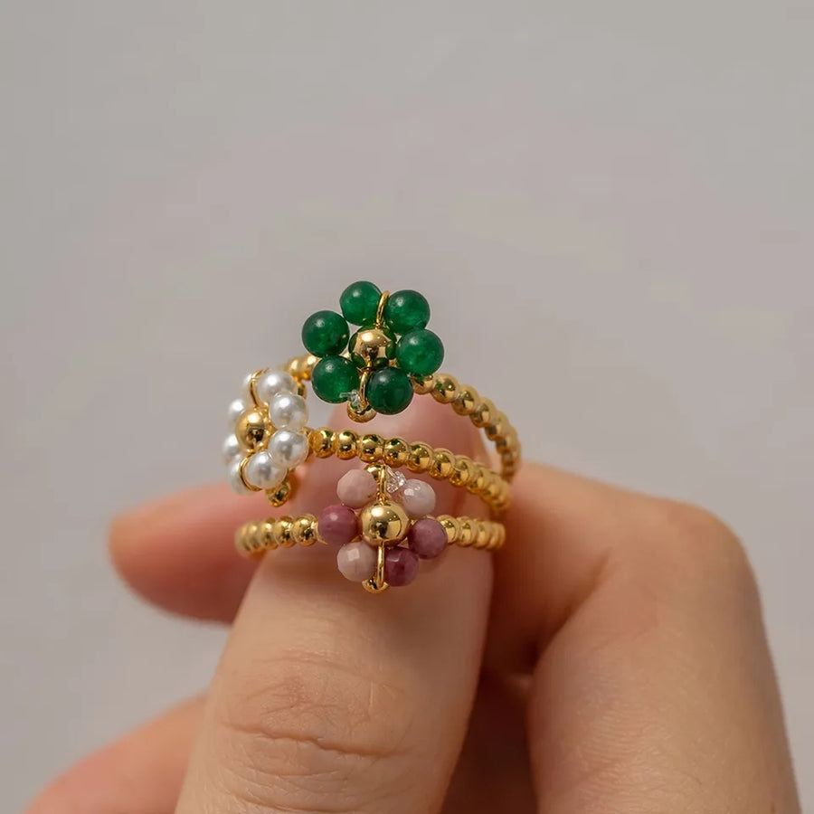 GARDEN BOHO - La Floral Beads Ring