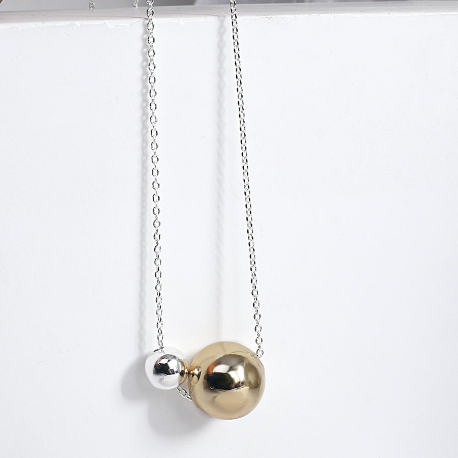 925 Duo Tone Pinball Necklace (BACKORDER)