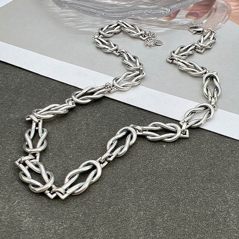 925 Infinite Loop Knot Chain Necklace (BACKORDER)
