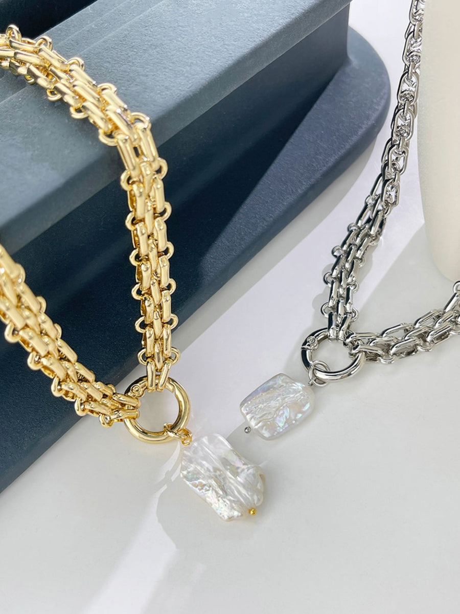CAPSULE COLLECTION - SS Cassie Chubs Chain Pearl Necklace