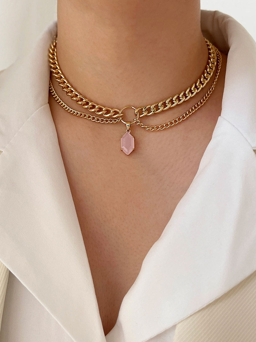 CAPSULE COLLECTION - 18K Egyptian's Gem Necklace
