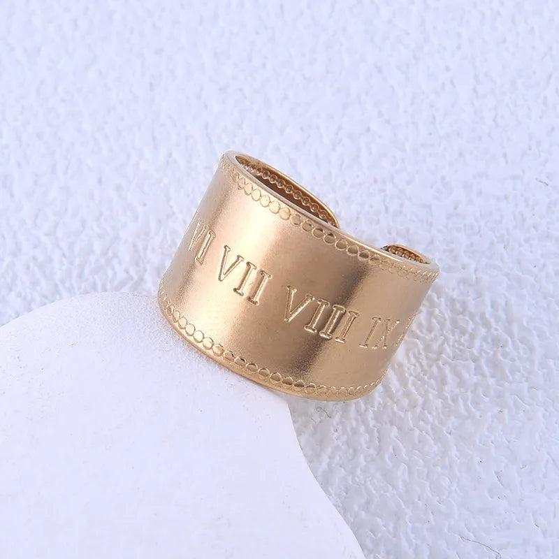 925 Roman Numeric Matte Amour Ring