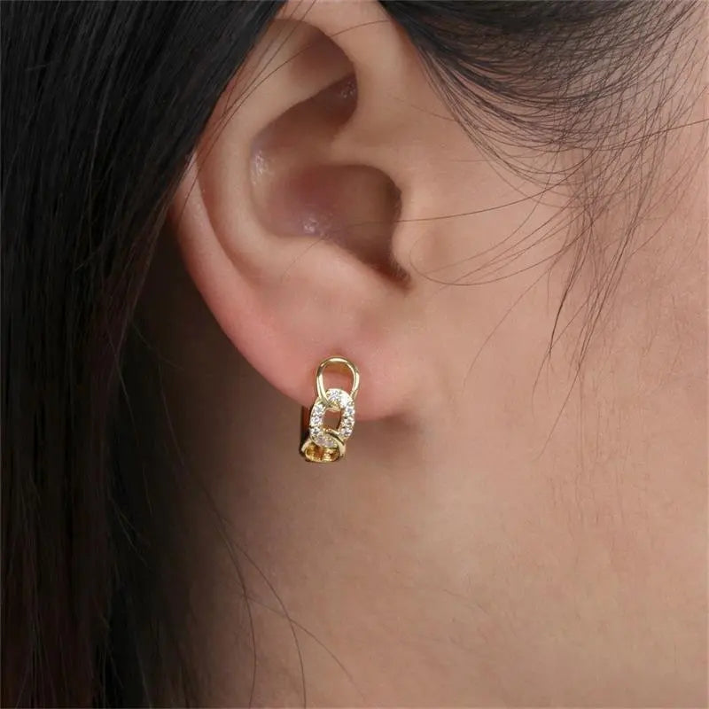 925 Diamante Vincy Earhoops (BACKORDER)