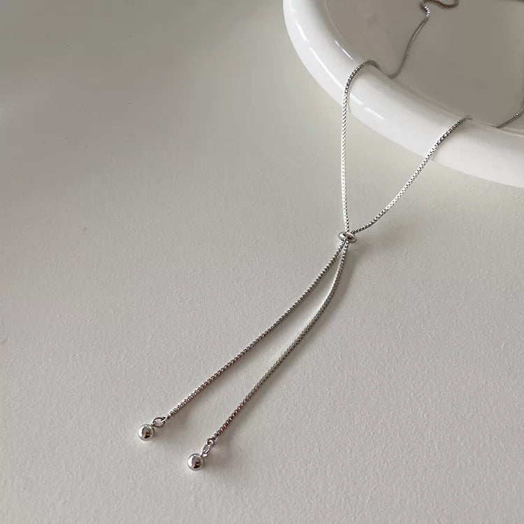 925 Adjustable Drawstring Necklace (BACKORDER)