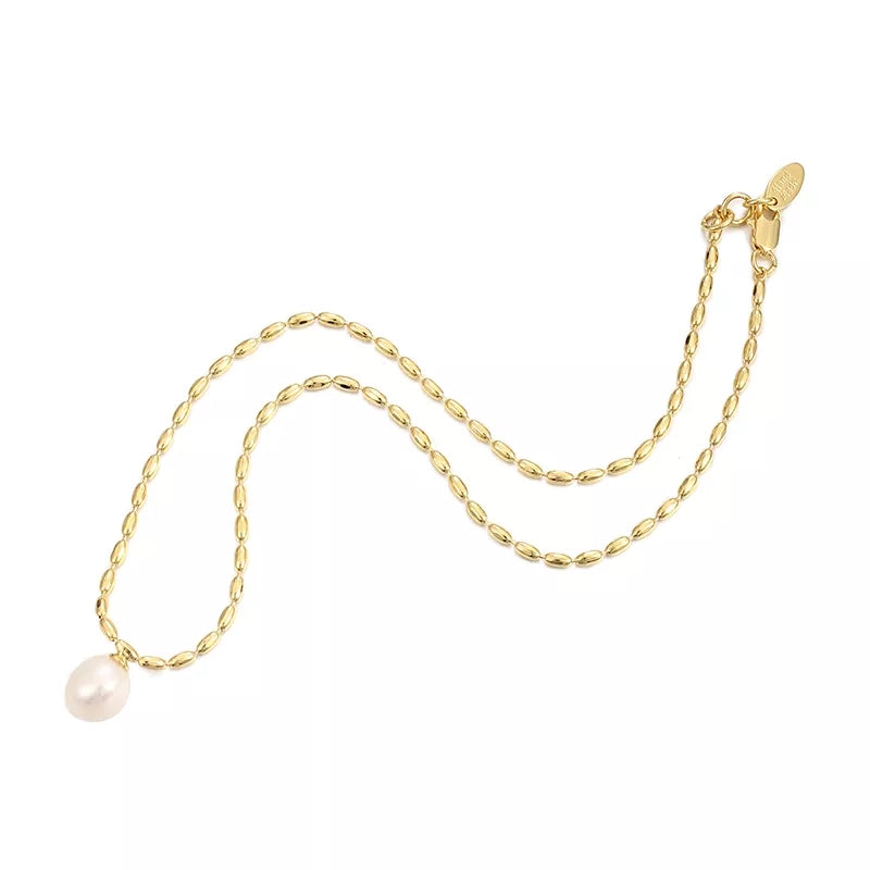 18K Elley Pearl x Beads Necklace