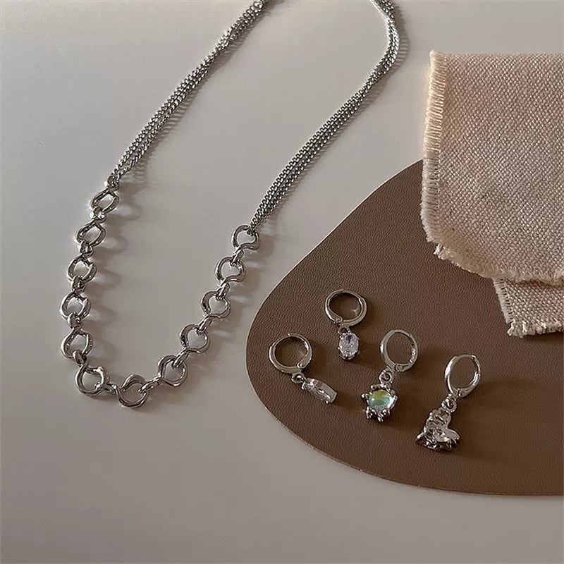 SS Macy Detachable Earrings x Necklace