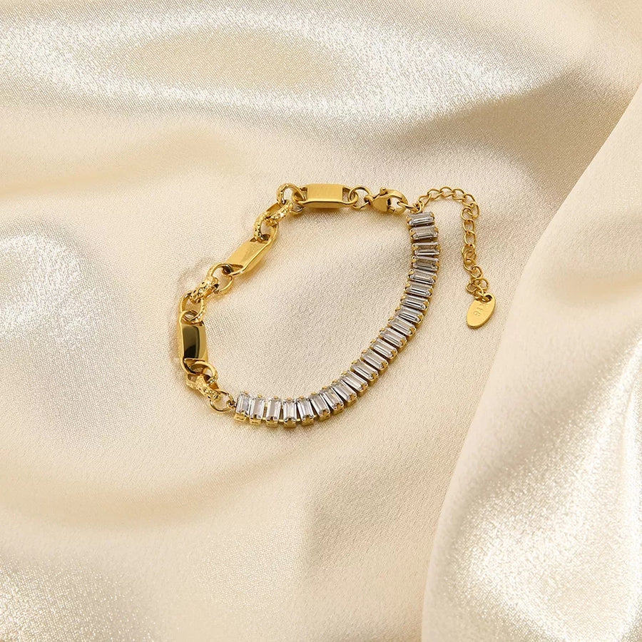 925 Sierra Crystal Chain Bracelet