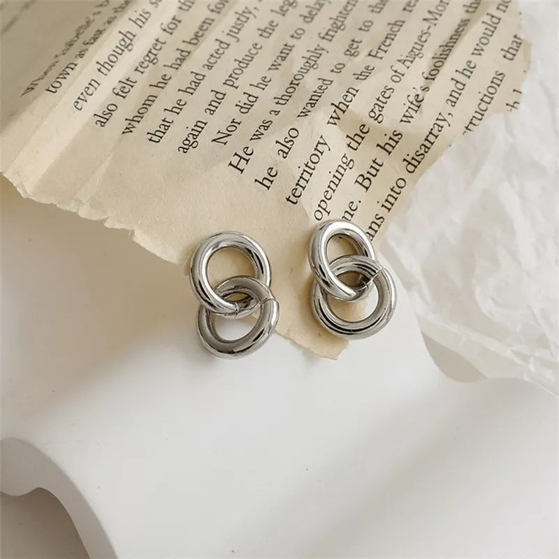 925 Duo Loop Hoops Earrings (BACKORDER)