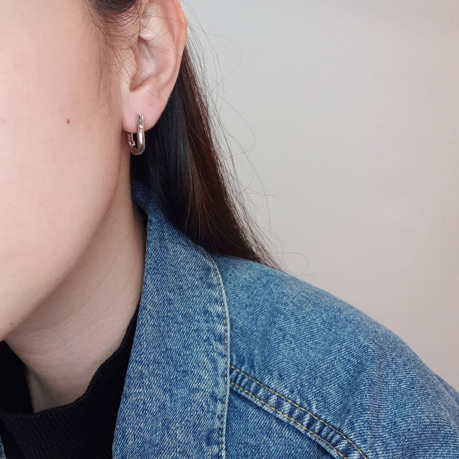 925 Olivia Hoop Earrings (BACKORDER)