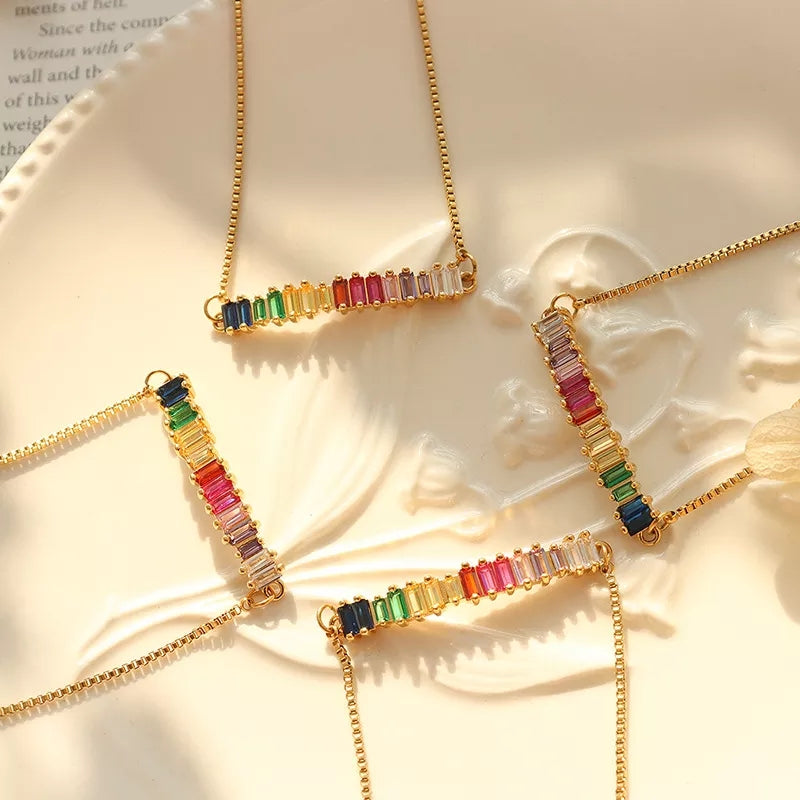 18K Rainbow Crystal Drawstring Bracelet