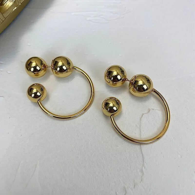 925 Lola Pinball Hoop Earrings (BACKORDER)