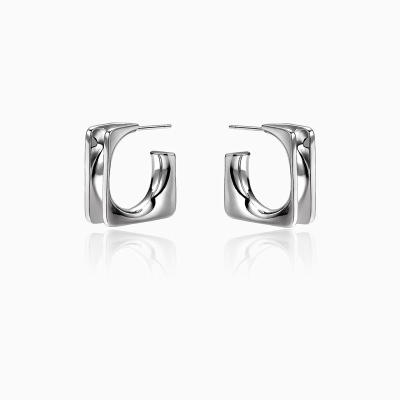 925 Idgrid Cube Earrings