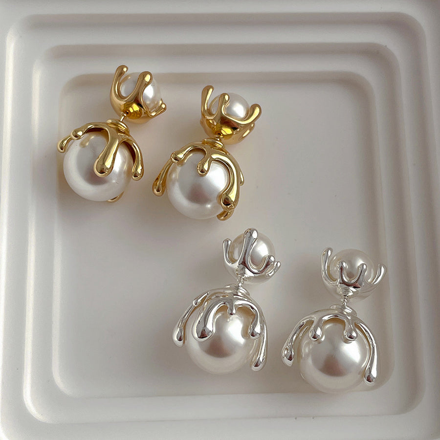 925 Elly Drip Pearl Earrings (BACKORDER)