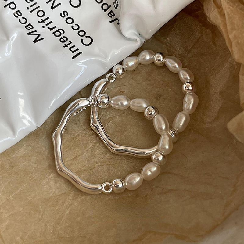 925 Kiki Pearl x Beads Twig Ring (BACKORDER)