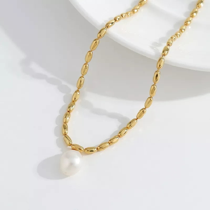 18K Elley Pearl x Beads Necklace