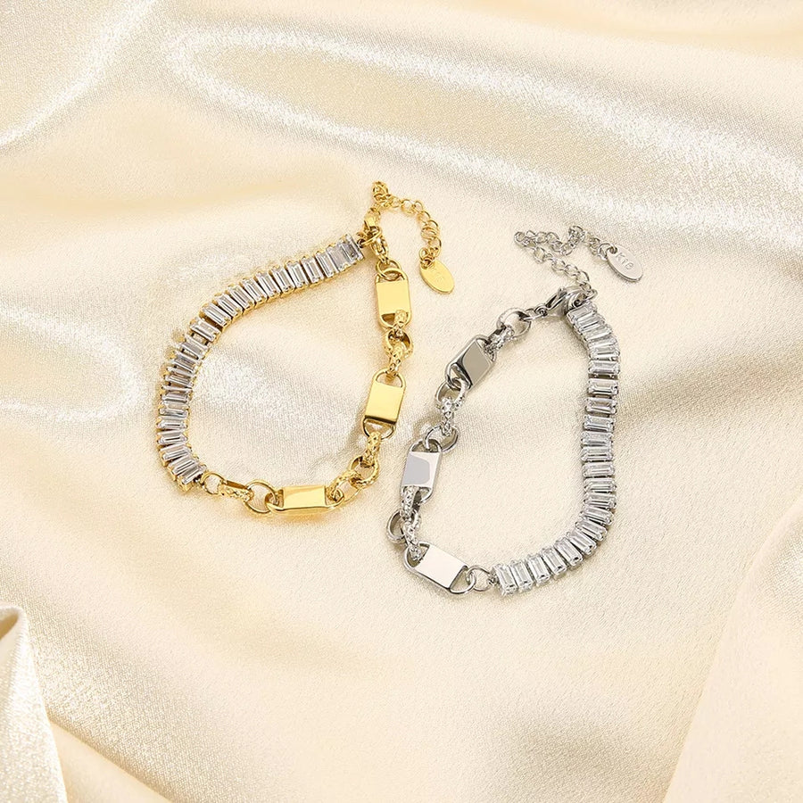 925 Sierra Crystal Chain Bracelet