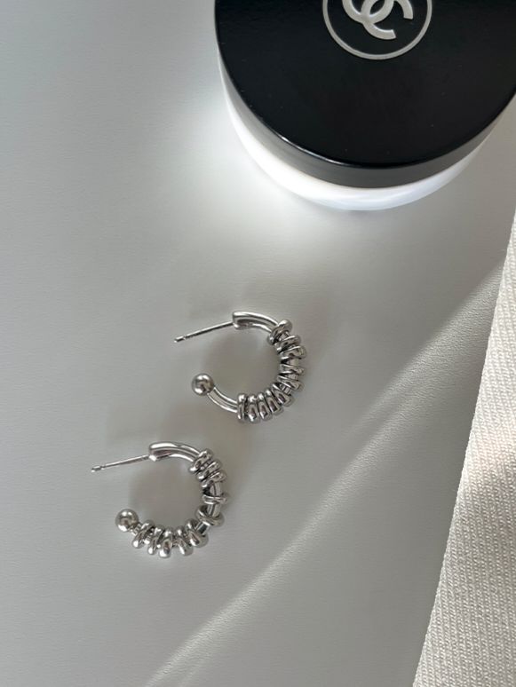 925 Mini Rings C Hoop Earring (BACKORDER)