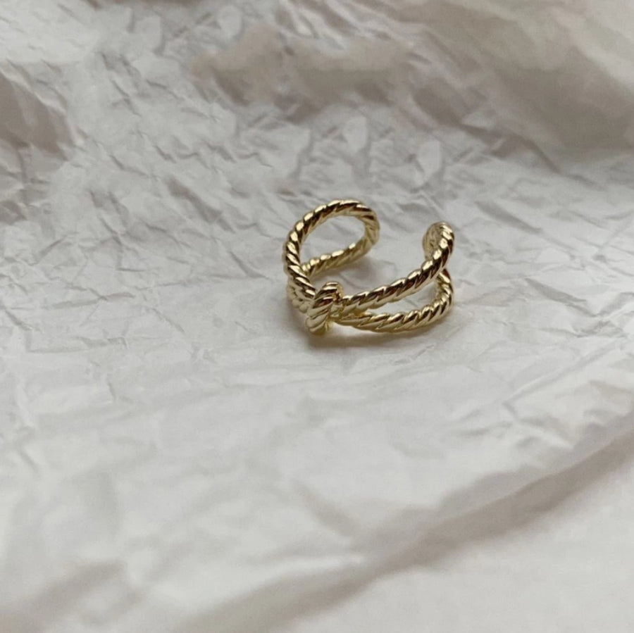 925 Knotted Rope Ring (BACKORDER)