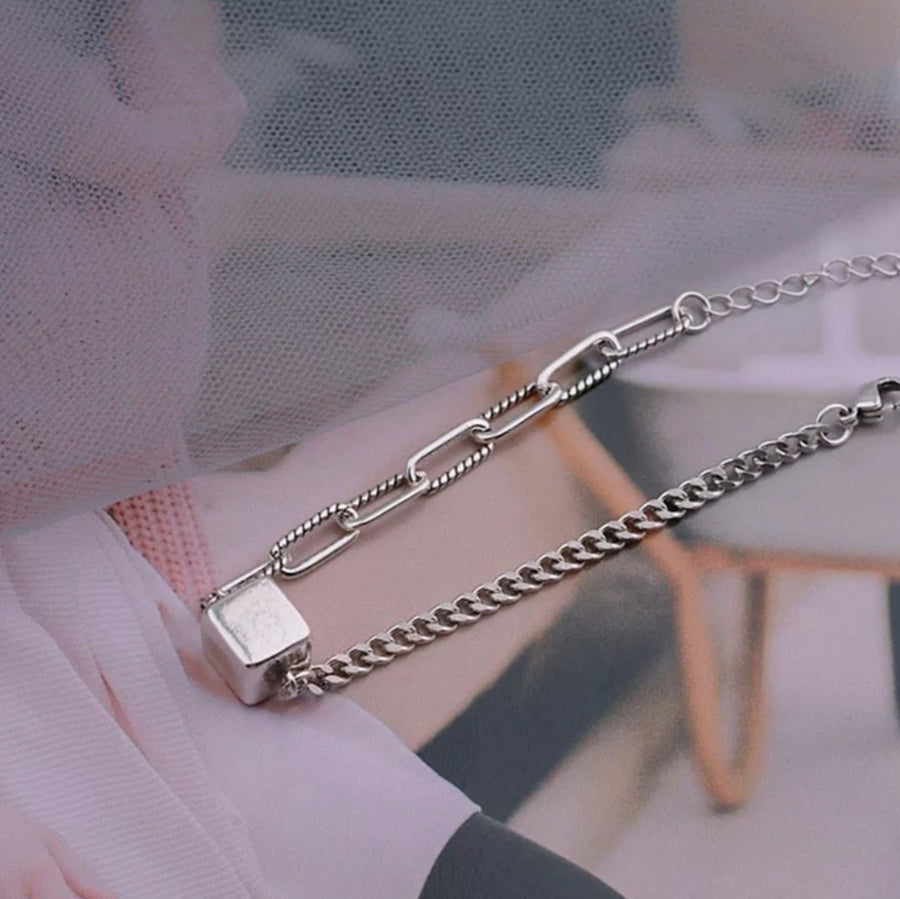 925 Cube Multi Chain Bracelet (BACKORDER)