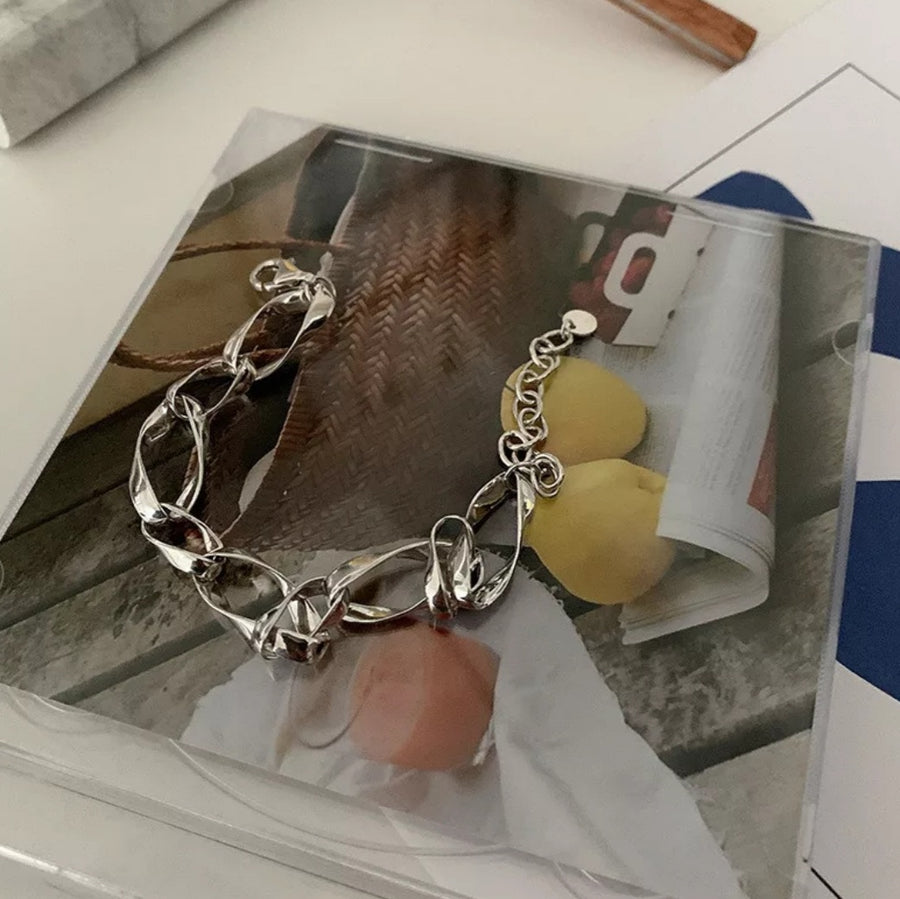 925 Twisted Chain Bracelet (BACKORDER)
