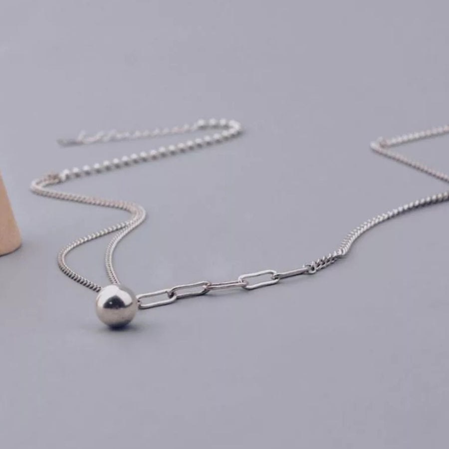 925 Metal Ball Chain Necklace (BACKORDER)