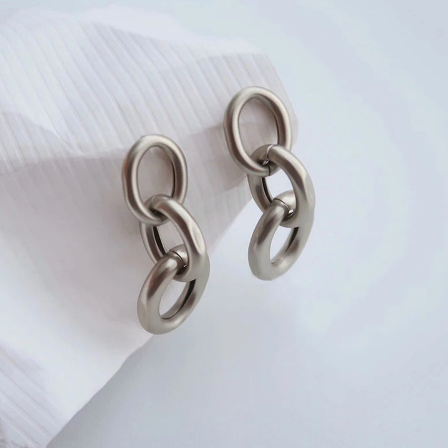 925 Link Chain Earrings (BACKORDER)