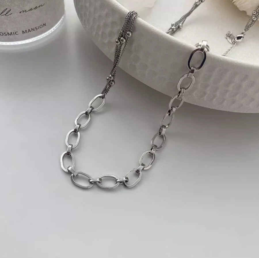 925 Elley Multi Chain Necklace (BACKORDER)
