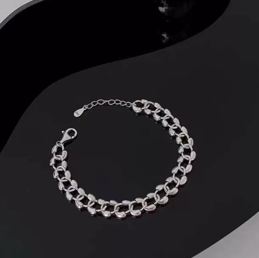 925 Leah Flat Link Chain Bracelet (BACKORDER)