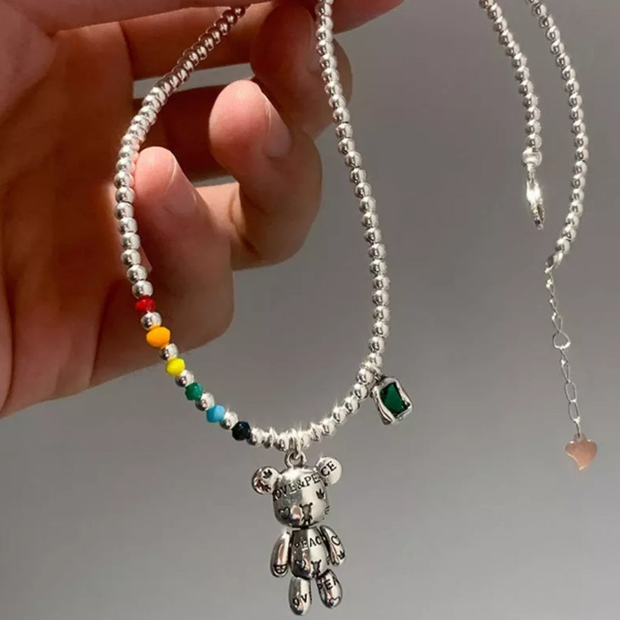 925 Rainbow Teddy Elastic Beads Series (BACKORDER)