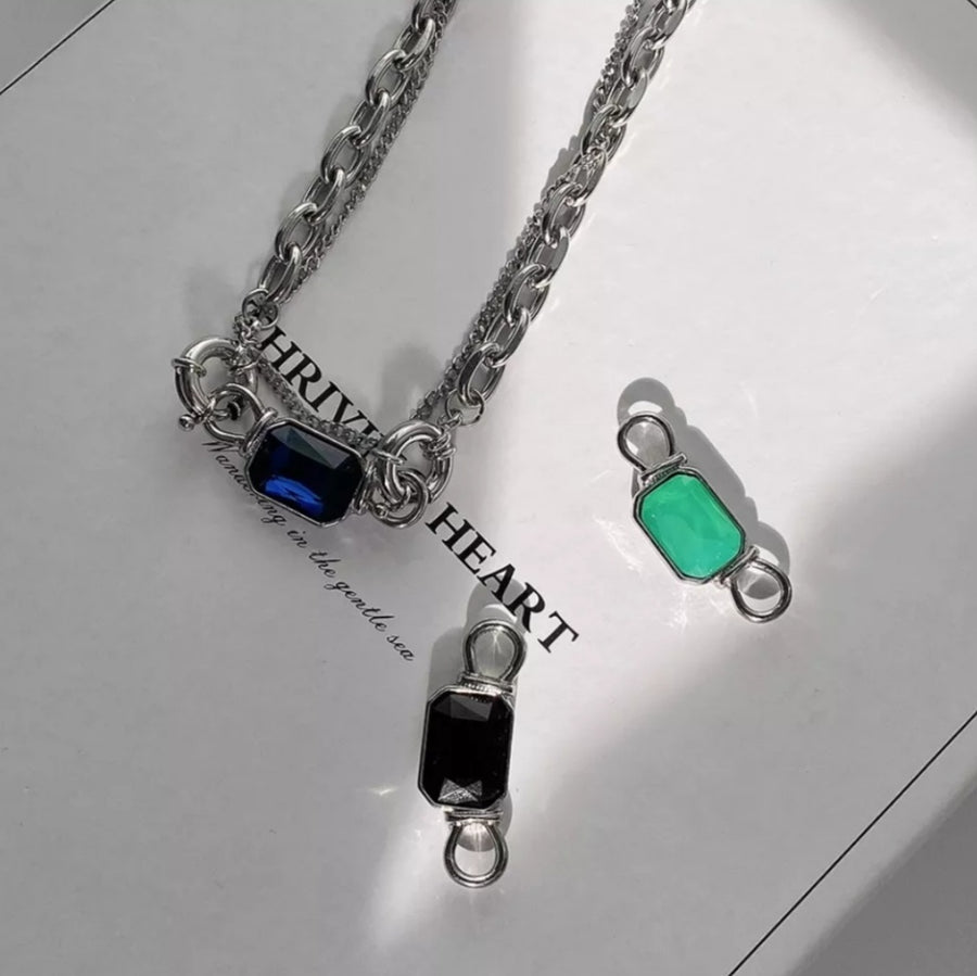 925 Interchangeable Gems Necklace (BACKORDER)