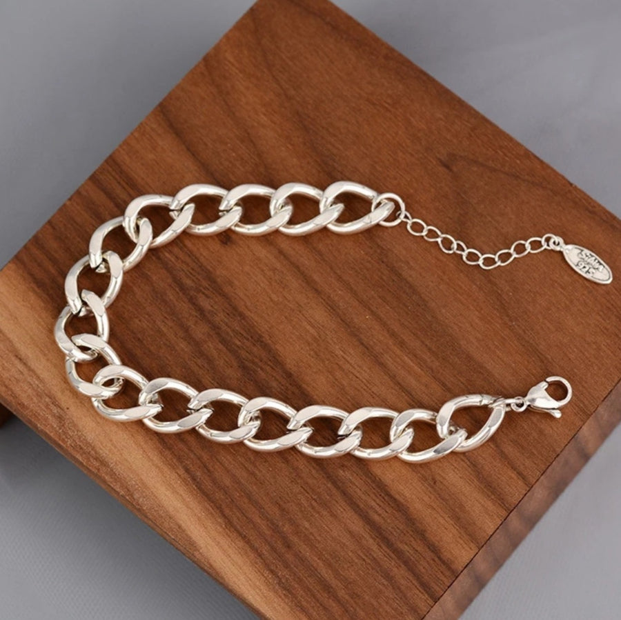 925 Chunky Link Chain Bracelet (BACKORDER)