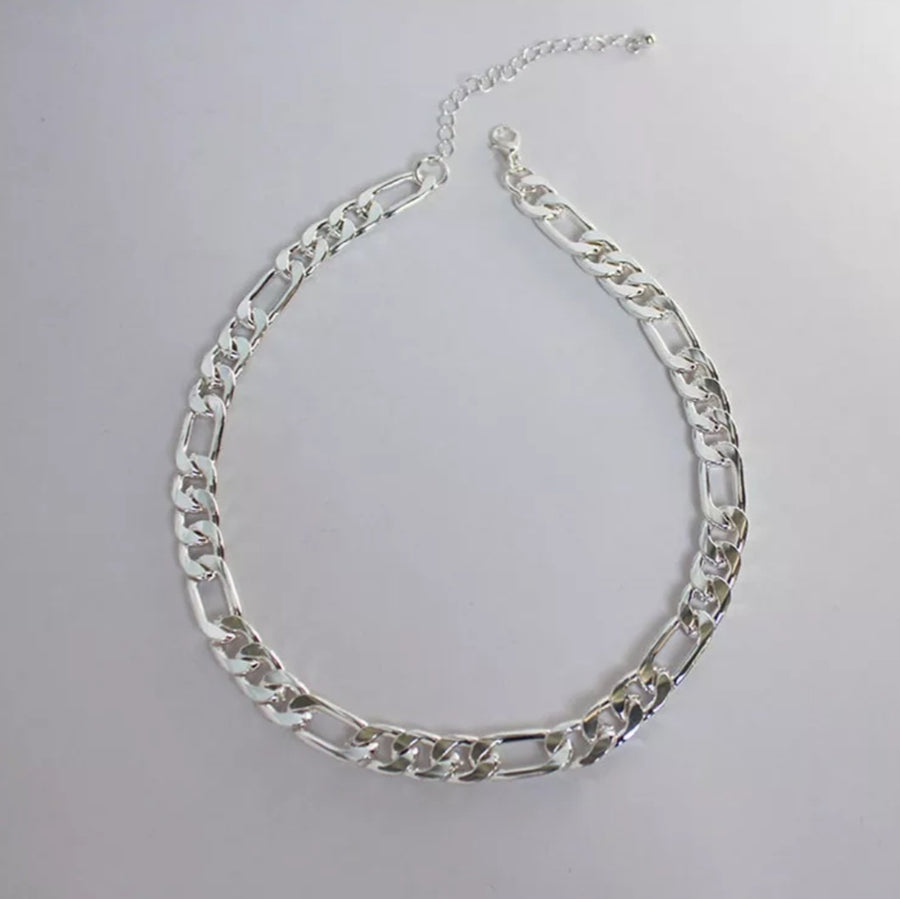 925 Chunky Figaro Chain Necklace (BACKORDER)