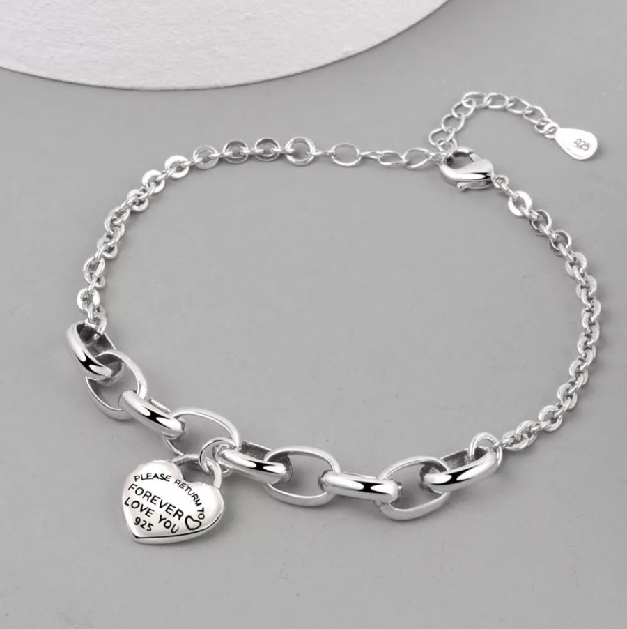 925 Love Forever Capsule Heart Bracelet (BACKORDER)
