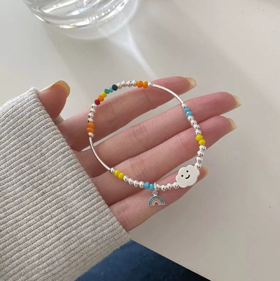 925 Rainbow Series Elastic Beads Bracelets (BACKORDER)