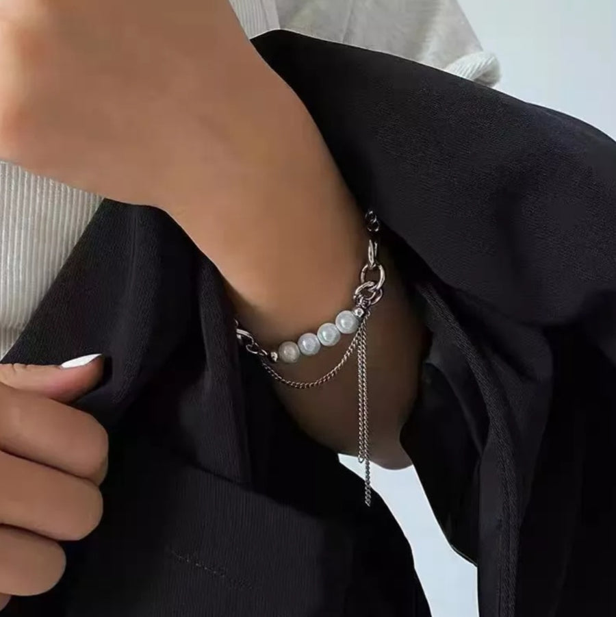 925 Alyssa Beads x Chain Bracelet (BACKORDER)