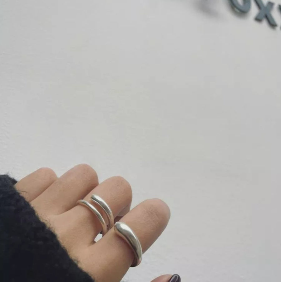 925 Duo S Shape Ring (BACKORDER)