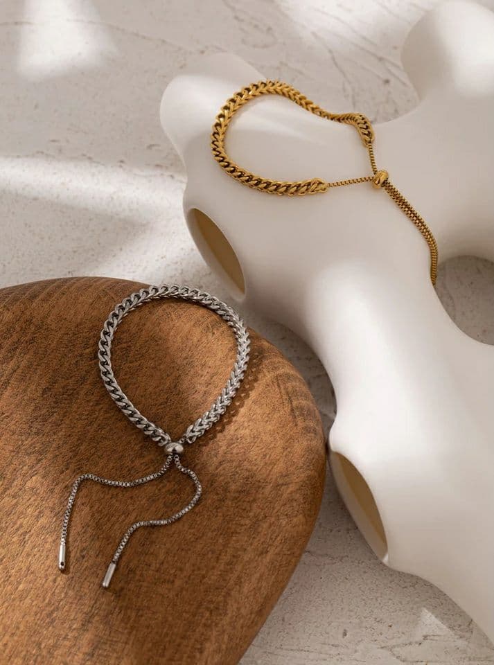 925 Adjustable Braided Rope Chain Bracelet (BACKORDER)